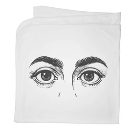 Azeeda 'Human Eyes' Cotton Baby Blanket/Shawl (BY00044901)