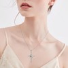 Inpasne Heart Cross Necklace for Women 925 Sterling Silver Infinity