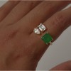 THE AVERY EMERALD PEAR RING - SIZE: 6