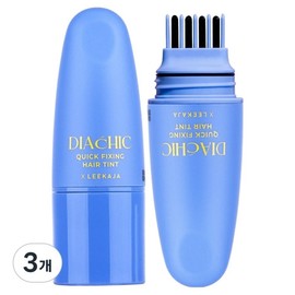 Igaja Hairvis De Chic Quick Fixing Hair Tint Gray Hair Cover Stick Gray Hair Cover, 3 Pieces, Dark Brown / 이가자헤어비스 디아쉬끄 퀵 픽싱 헤어틴트 새치커버스틱 흰머리커버, 3개, 다크브라운