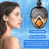 Snorkel Mask, Full Mask for Adults, 180 Degree Vision, Anti-Fog