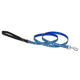 LupinePet Originals 1/2" Sea Glass 4-foot Padded Handle Leash for Small Pets