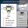3000LM Solar Lights Outdoor, 4 Heads Solar Security Lights with