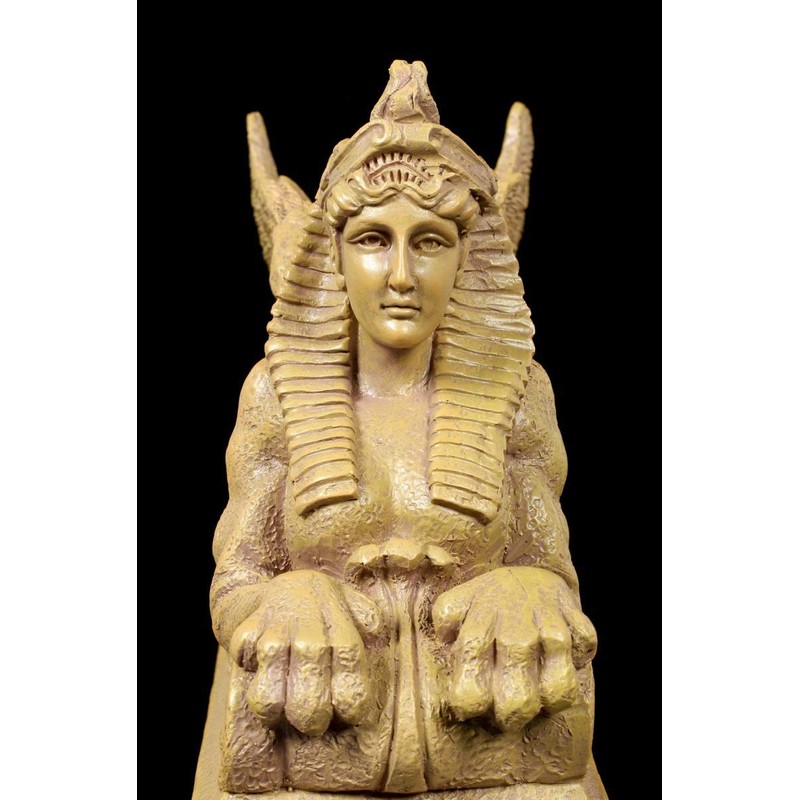 Winged Sphinx Figurine - Ptolemaic | Decorative Figurine, Hand Painted
