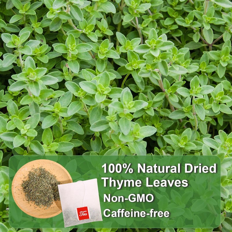 FullChea - Thyme Tea Bags, 40 Teabags - Premium Thyme