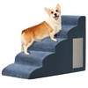 Pet Stairs for Small Dogs - 5-Step Curved Dog Ramp