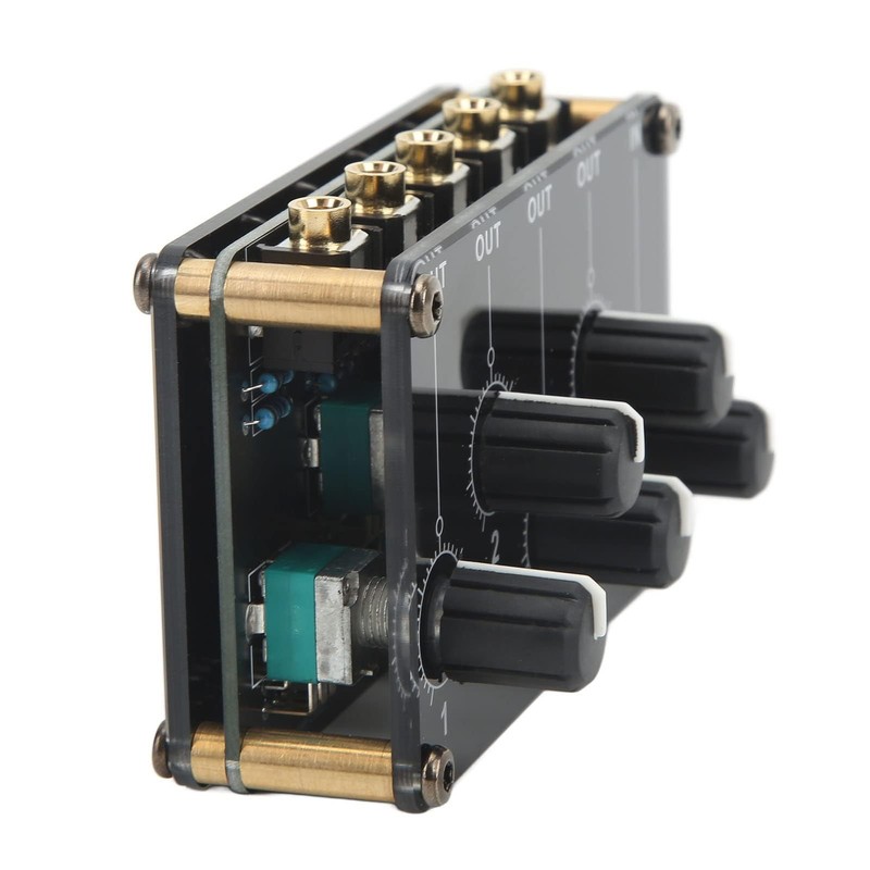 Agatige Mini Stereo Audio Mixer, Portable High Sensitivity Low Noise
