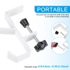 PATIKIL 2Pcs Purse Hook for Table, Double Hooks Adjustable Clamp-on