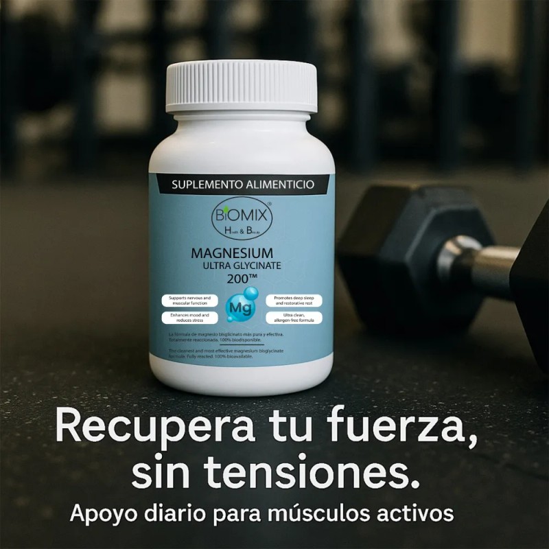 Ultra Glicinato De Magnesio Premium 100 Puro Biodisponible 90 Cpsulas