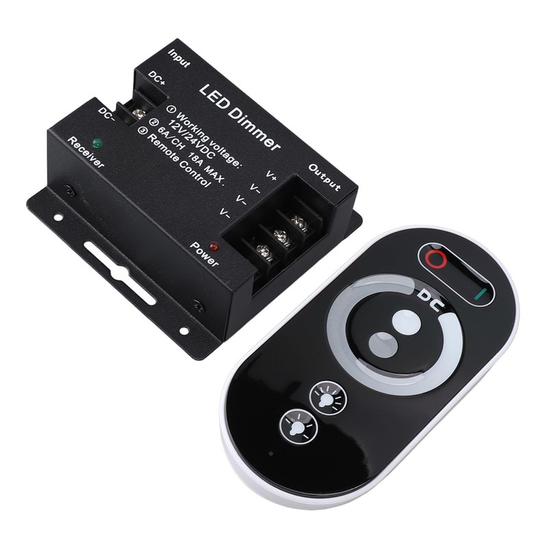 LED Light Strip Dimmer Switch DC 12V 24V 18A RF