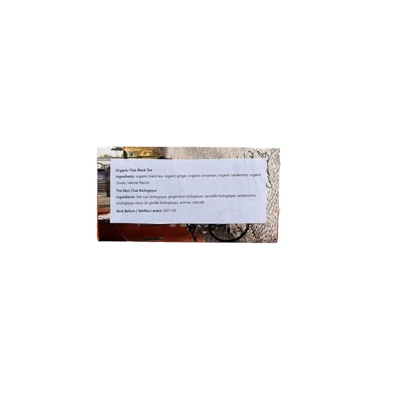 steep Organic Chai Black Tea 20 Count Box (Pack of
