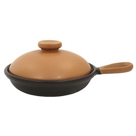 Banko Ware 04944 Heat-resistant Dish, Fried Egg with Lid, 5.9 inches (15 cm), Stove, Oven, Bi-Color, Made in Japan