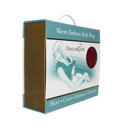 DreamTime Warm Embrace Body Wrap, Cranberry Velvet, 28 x 9 x 1