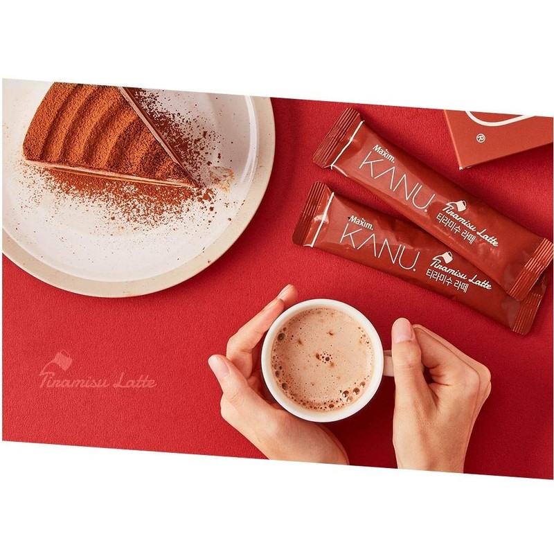 Maxim KANU Tiramisu Latte 24 Sticks, Vanilla Latte 24 Sticks
