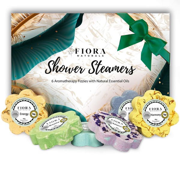 Shower Steamers Aromatherapy Gift Set - Shower Bombs Vapor Tablets w/Natural Essential Oils for Calming, Vaporizing Spa Shower, Shower Melts, Shower Bath Bombs, Selfcare Gifts for Him/Her