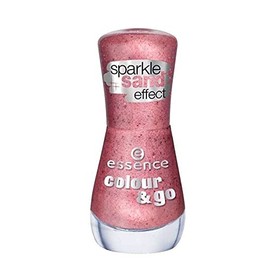Essence Colour & Go Quick drying Nail Polish Sparkle Sand effect Nr. 182 hello rosy Farbe: Altrosa/Pink mit Glanz Inhalt: 8ml Nagellack Nail Polish fÃ¼r schÃ¶ne NÃ¤gel