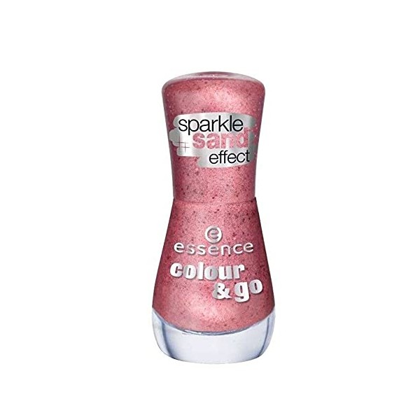 Essence Colour & Go Quick drying Nail Polish Sparkle Sand effect Nr. 182 hello rosy Farbe: Altrosa/Pink mit Glanz Inhalt: 8ml Nagellack Nail Polish fÃ¼r schÃ¶ne NÃ¤gel