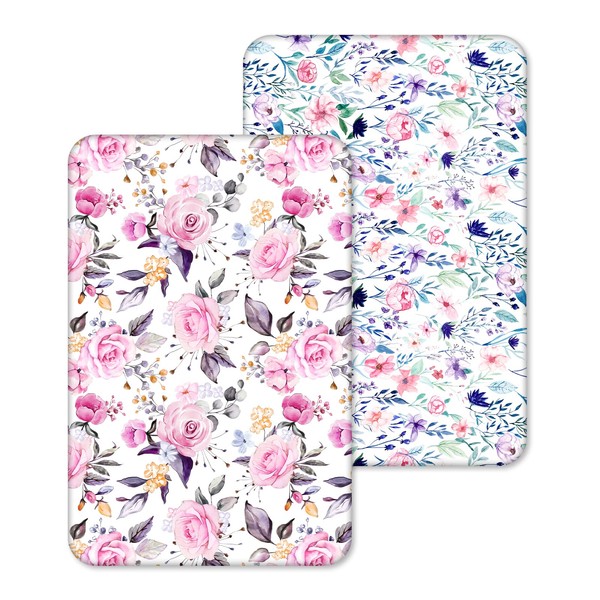 Pea Pod Pack N Play Sheets for Baby Girls, 2