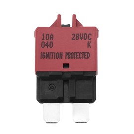 ECSiNG 1PC Fuse Fits Circuit Breaker Blade 10A Fuse Resettable Breaker Manual Reset Fuse Circuit Breaker for Automotive Car Truck Vehicle Boat