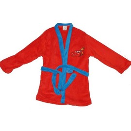 alles-meine.de GmbH Children's Microfibre Bathrobe Cars Size 98/104 Children's Microfibre Terry Cloth Lightning Size