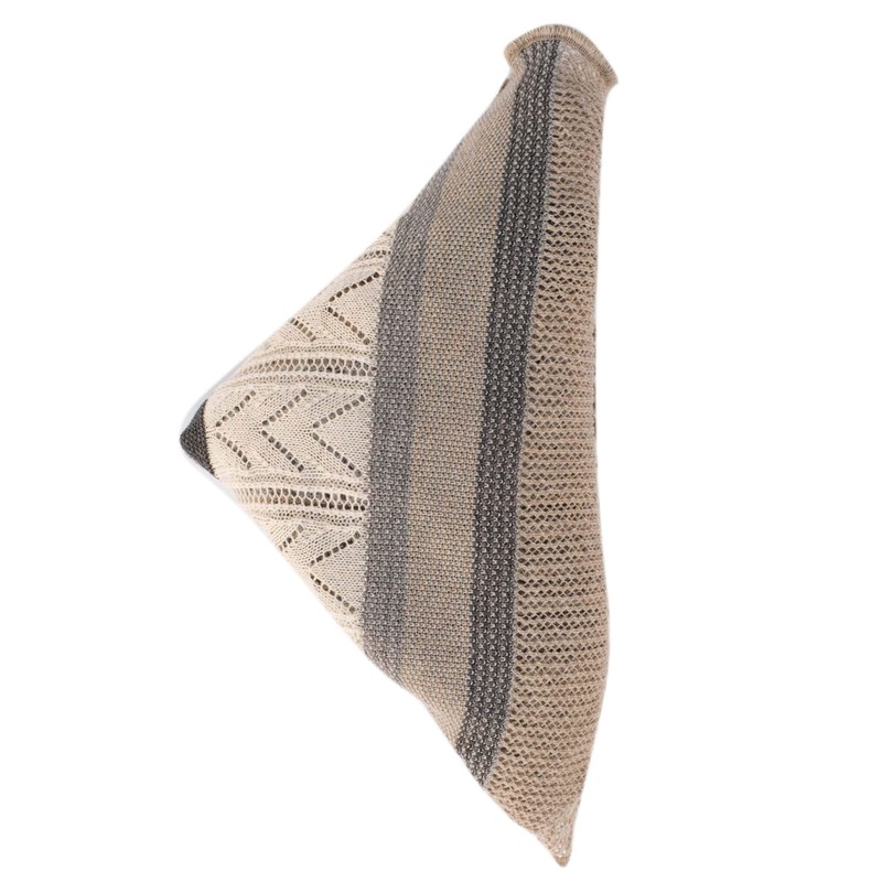 Invero Merino Triangular Scarf Kyra 100% Wool - sand