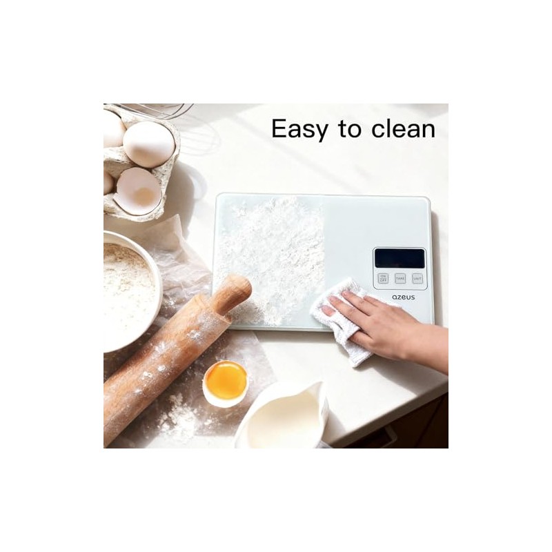 AZEUS Food Scale with USB Rechargeable, Digital Kitchen Scale with