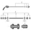 Shimano FH-MT200B Y3F904000 Repair Parts, Hub Axis