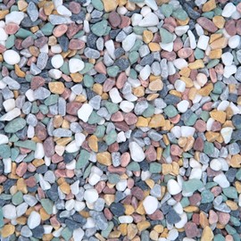 0.9LB Multicolor Irregular Shaped Stones, Natural Crushed Stones Gravel Vases Fillers, Tiny Polished Broken Stones for Succulent Plant Fish Tank Filler Home Outdoor Garden Stepping Stone Decor