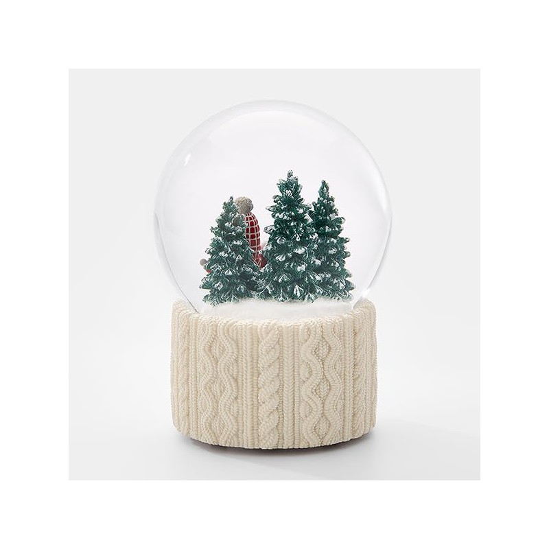 Things REMEMEBRED Engraved Plaid Gnome Trio Snow Globe (Free Customization)