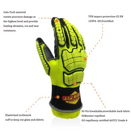 Intra-FIT Rescue 79314 Extrication Gloves Impact, Tear/abrasion/Puncture/Cut Protection, Super Dexterity 5 EN 388: 2016 3X44EP (Medium, 79314)