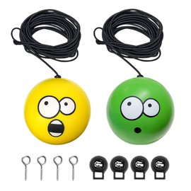 SHMZK 2 PCS Double Garage Parking Aids, Retractable Emotion Ball Garage Parking Assist Guide System, Car Stopper Ball Garage Parking Indicator for Most Vehicles, Car Accessories (B+C)