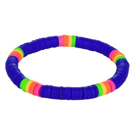 KELITCH Bunte Heishi Stretch-Armband Handgemachte Strang Freundschaft Armbänder Reise Outfit für Damen