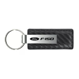 Ford F-150 Carbon Fiber Leather Key Chain (Gun Metal)