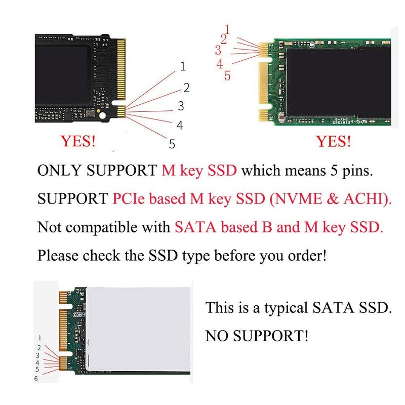ieron SSD to M.2 NVMe PCIe Adapter Converter Hard Drive
