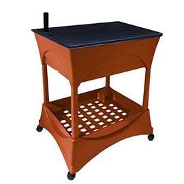 Emsco Group 2400D Stand Kit-Includes Legs and Casters-Turns City Picker into Raised Bed Garden Grow Box Accessory, Terracotta