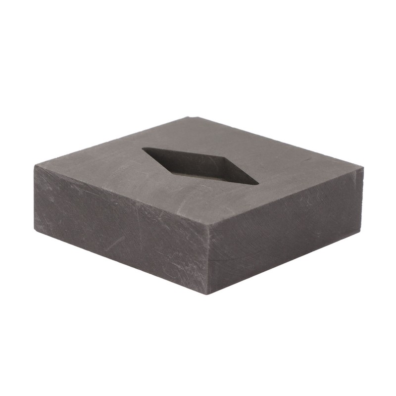 Graphite Crucible Rhombus Shape Metal Refining Scrap Melting Ingot 50