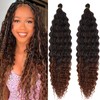 Deep Ocean Wave Crochet Hair 24 Inch Curly Ocean Deep