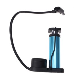 Kisangel Mini Portable High-Pressure Floor Pump with Barometer Compact Foot-Activated Tire Inflator for Bikes Cars and Random Color Selection