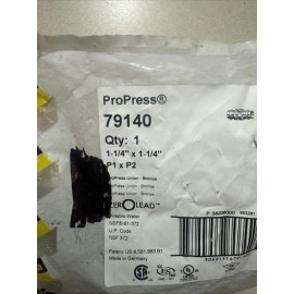 VIEGA 79140 PROPRESS UNION BRONZE 1-1/4" X 1-1/4"