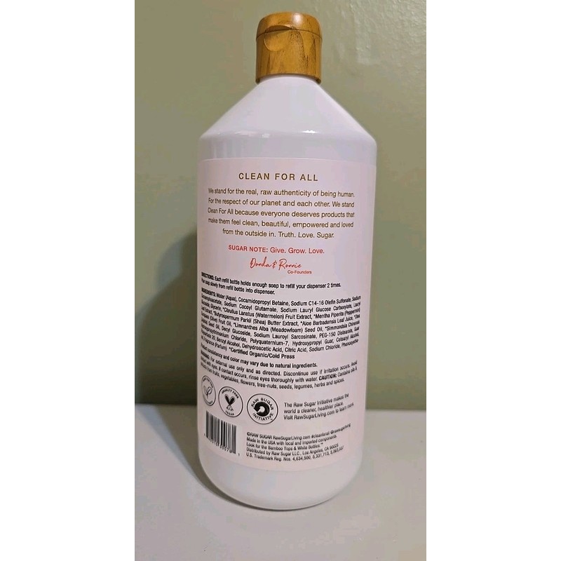 Raw Sugar 2X Raw Sugar Moisture Loving Hand Wash, Watermelon