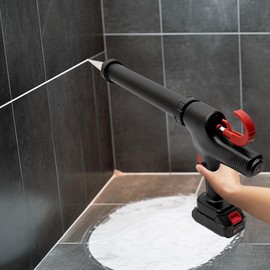 Cordless Caulking Gun, 6 Adjustable Speeds Handheld Cordless Caulking Guns 21V Battery Operated Caulk Gun Electric Adhesive Caulking Gun Tool Kit w/Toolbox for Filling, Sealing