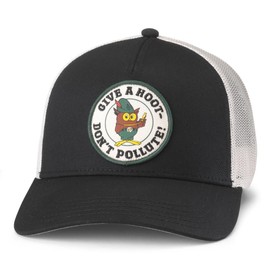 AMERICAN NEEDLE Unisex Woodsy Owl Valin Patch Adjustable Snapback Baseball Hat (42960A-WOODSY-IBLK)