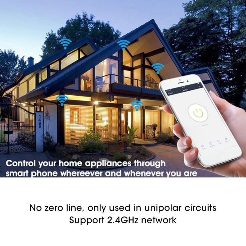 3 Gang Smart WiFi Light Switch Panel Touchable Wireless APP