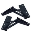 YIDELAI 2 Pieces 80 Degree Foldable Lifting Bracket, Black Spring