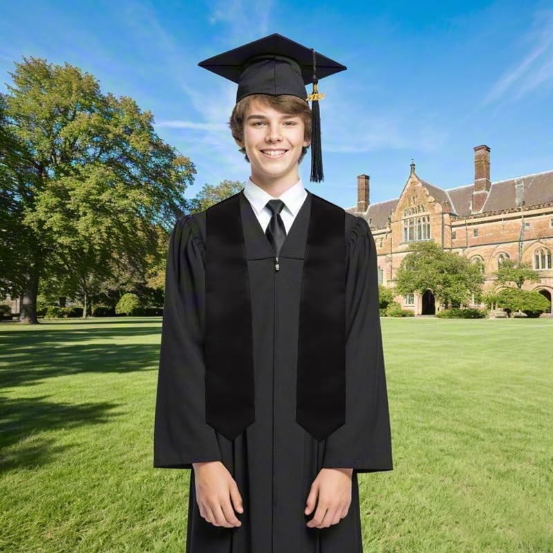 Newrara Graduation Stole (black)