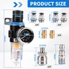 SWAWIS Pressure Regulator Compressed Air Water Separator Compressed Air 1/4