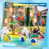 40 Pcs 9 Inch Hanging Inflatable Beach Balls Blow Up