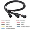 DKARDU 5 Pack Fan Splitter, Pwm 4 Pin 3 Pin