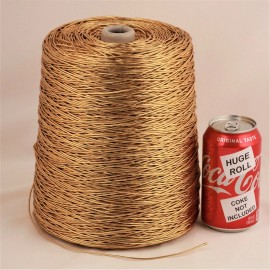 Needloft BULK LOT Solid Gold Metallic #20 Needloft Nylon Craft Cord - 4,000 feet! USA