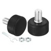 PATIKIL Roller Skate Toe Stops with 0.6'' Bolts, 1 Pair